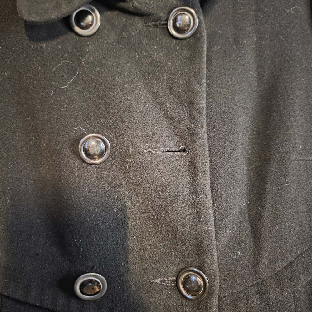Women's KRISTEN BLAKE Wool Cashmere Blend Pea Coat Jacket Sz s